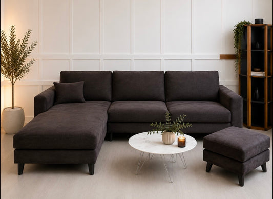 Sammet soffa